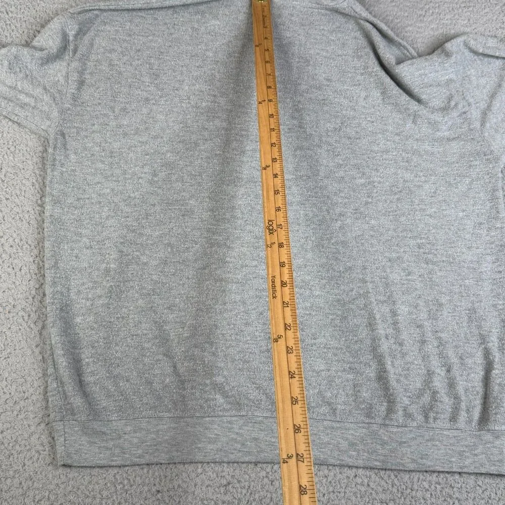 ALO YOGA Sweatshirt Womens Medium Gray Pullover Crew Athleisure Sweater Fuzzy